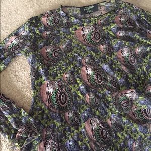 John Paul Gaultier.  Tuille printed top